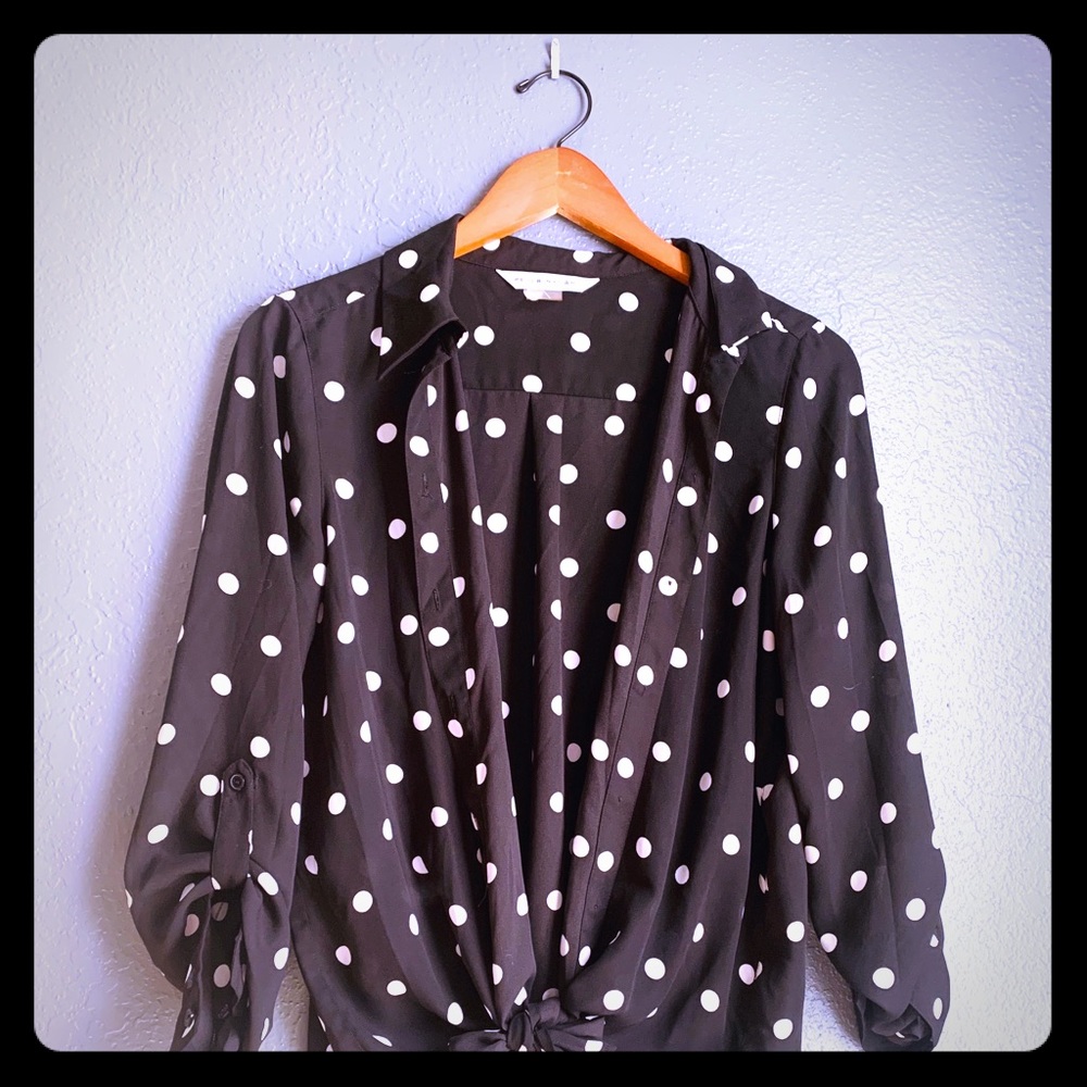 Peter Nygard Polka Dot Top | Small